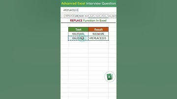 REPLACE function in excel | REPLACE formula in excel | excel interview questions excel tips & tricks