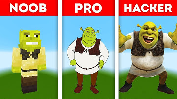 Shrek in Minecraft - NOOB VS PRO VS HACKER | Pixel Art