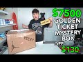 I Bought A GOLDEN TICKET Sneaker Mystery Box and Won $7500 Sneakers