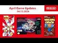 Super nes  april 2024 game updates  nintendo switch online