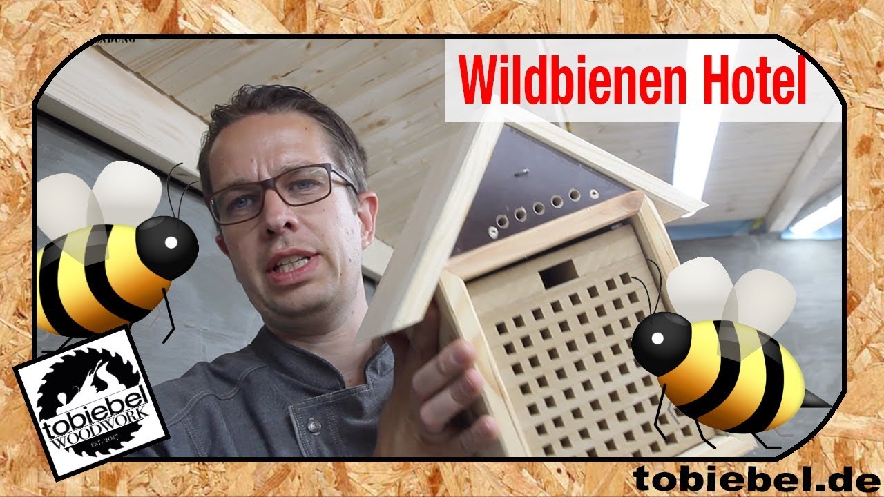 WIldbienen Nistkasten⎮Nistbrettchen selber bauen⎮Insektenhotel selber bauen⎮Bienenhotel⎮Mauerbiene