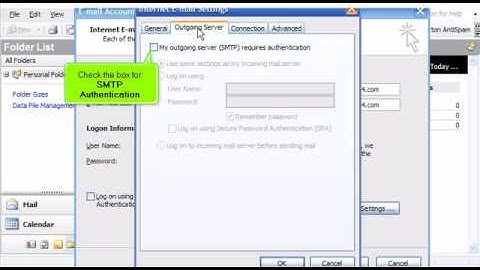 Setting up Outlook 2003