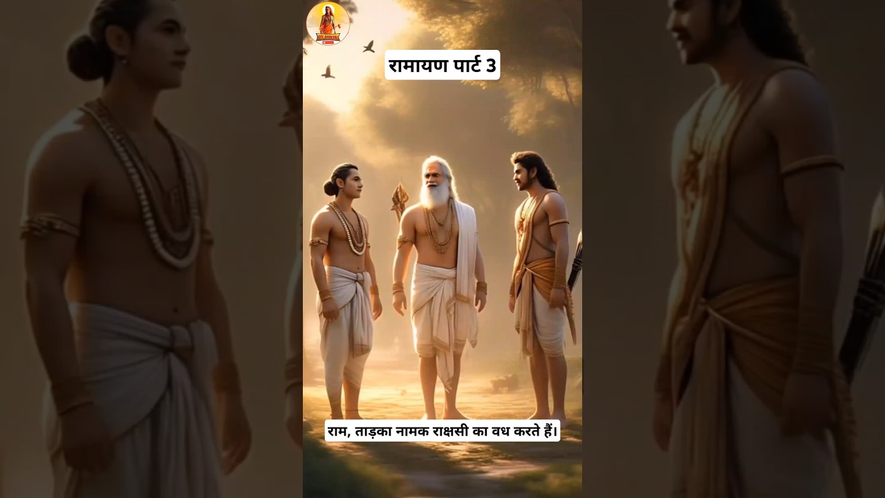 पार्ट [3] राम ताड़का नामक राक्षसी का वध करते हैं। #ramayan #short #youtubeshorts #hindi  #hanuman