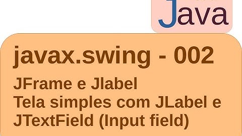 Java Swing - jg002 - JLabel e JTextField - Inclusão em JFrame
