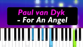 Video thumbnail of "Paul van Dyk - For An Angel (Piano Tutorial)"