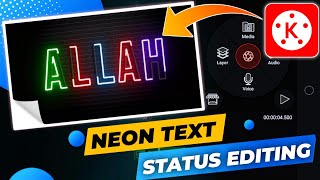 Tiktok Trending Neon Text Editing | Kinemaster Video Editing Full Tutorial screenshot 5