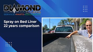 Spray on Bed Liner 22 years comparison - Diamond Liners Inc.