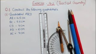Exercise 4.1 Q1(i) class 8 maths | CH:4 Practical geometry  ncert maths class 8 ex 4.1 Q1| ex 4.1 Q1