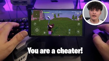I tried out for a MOBILE Fortnite Clan while CHEATING with KEYBOARD AND MOUSE...