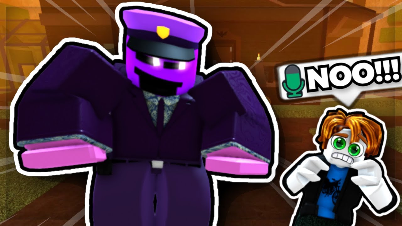 Trapping kids as PURPLE GUY in Da Hood Voice Chat!