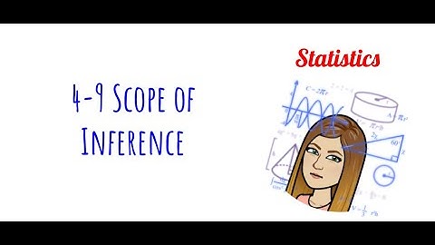 Stats - 4-9 Scope of Inference