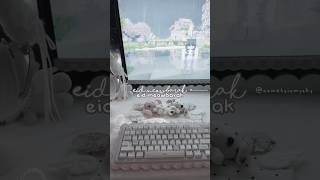 eid meowbarak my comets 🜸 #minecraft #cutecore #setupinspo #girlsetupgaming #GamerGirl #keyboard