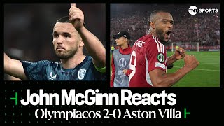 "ABSOLUTELY GUTTED!" 😔 | John McGinn | Olympiacos 2-0 Aston Villa | UEFA Europa Conference League