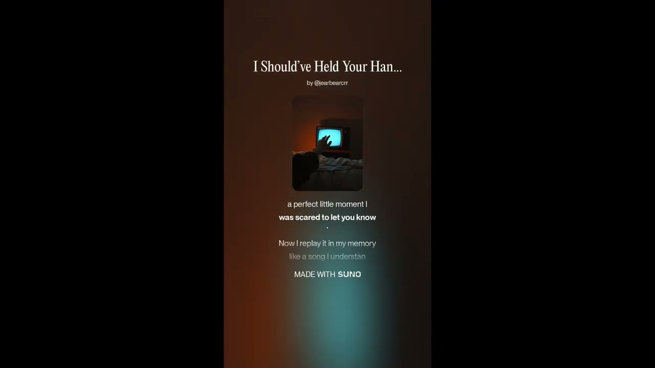 I Should’ve Held Your Hand