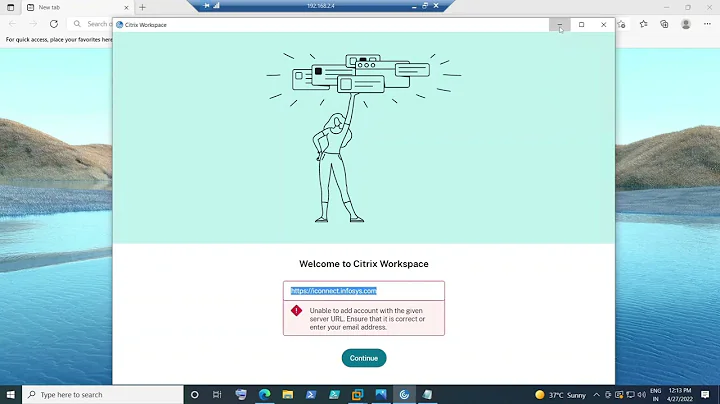 Errore di connessione a Citrix Workspace - Account non può essere aggiunto