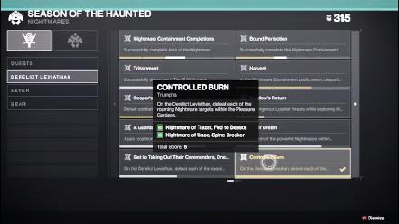 Controlled Burn Triumph – Destiny 2: The Witch Queen - Season of the Haunted