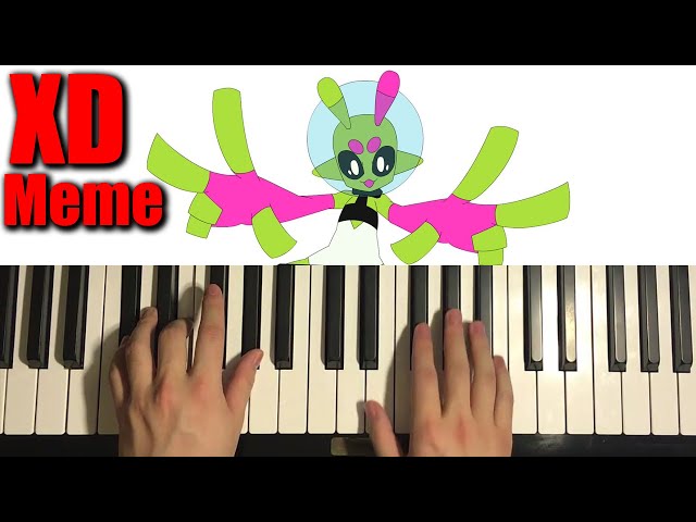 Pixel Pig (xd meme song) (Piano Tutorial Lesson)