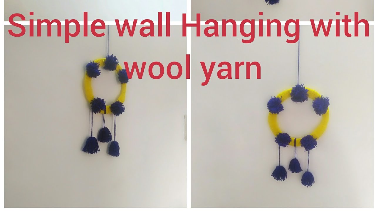 WOOL CRAFT wall hanging Ideasss YouTube