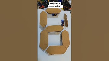7 Segment display using servo motors #arduinouno #arduinonano #diy