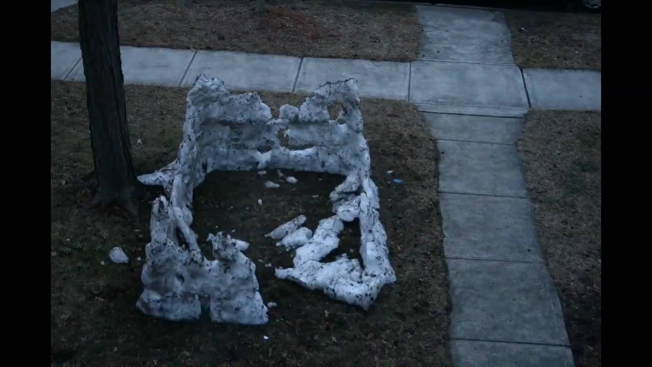Snow Fort Melt Time lapse - YouTube
