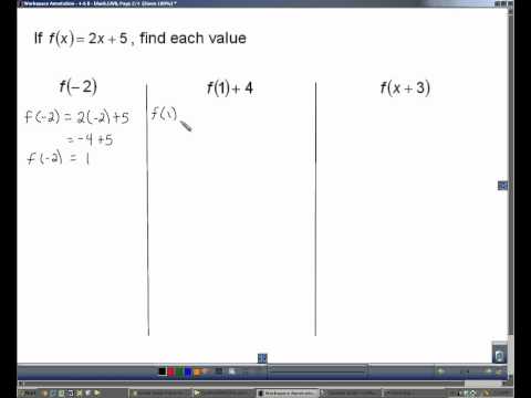 Section 4 6 B Function Values