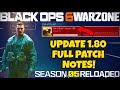 BLACK OPS 6 UPDATE 1.80 PATCH NOTES! NEW COD HQ FILE SIZE, WEAPONS, EVENTS, BUG FIXES &amp; MORE!