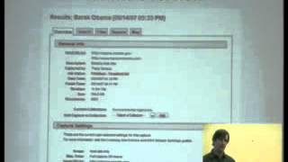 Code4Lib 2008 Lightning Talk: Web Archiving Service - Mike Wooldridge