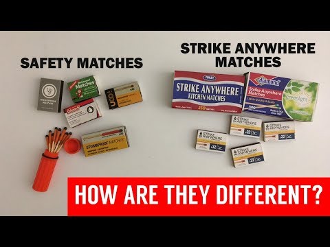 Safety Matches vs. Strike Anywhere Matches: How Are They