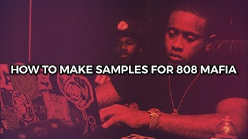 How To Make Samples For 808 Mafia like PVLACE | PVLACE, 808 Mafia | FL Studio 12 Tutorial