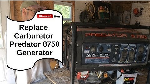 How to Replace Carburetor On Predator 8750 Generator