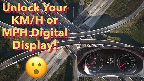 2011-2014 MK6 Jetta How To Display KM/H or MPH Digitally In The Dash Instrument Cluster Panel