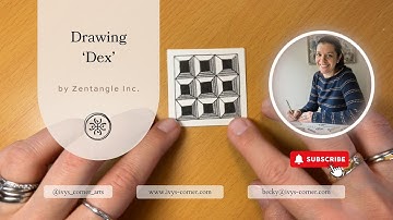 How to Draw ‘Dex’ | A Bold & Dramatic Grid Tangle