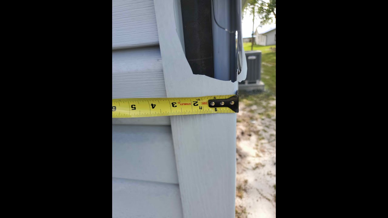 Hurricane Ian Corner Siding Trim Repair YouTube