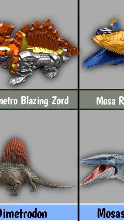 Power ranger dino fury zords in real life #shorts #ranger #zords #dinosaurs