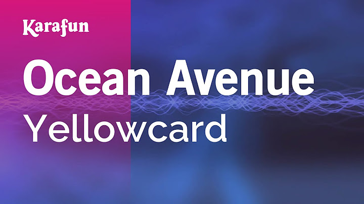 Ocean Avenue Karaoke version - Karaoke performance video thumbnail