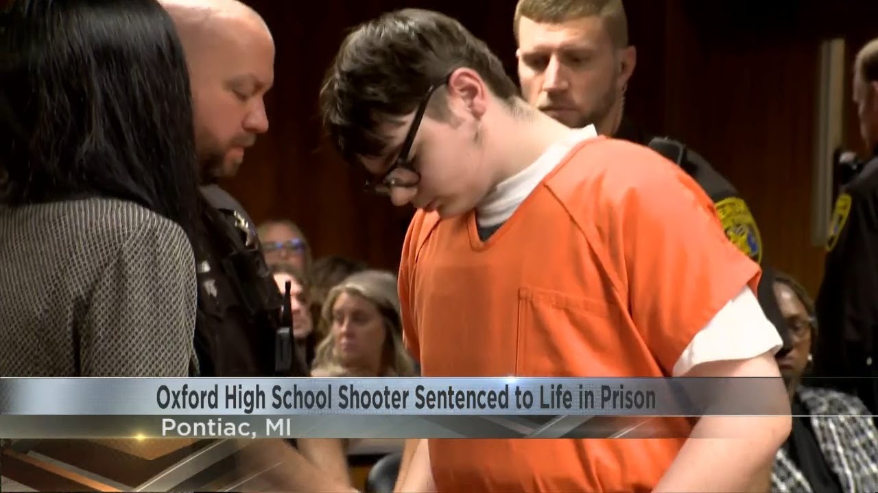 Oxford High School shooter sentenced to life in prison - YouTube