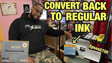 HOW TO CONVERT YOUR EPSON 2720 PRINTER BACK TO REGULAR INK | EASIEST WAY TO REMOVE SUBLIMATION INK