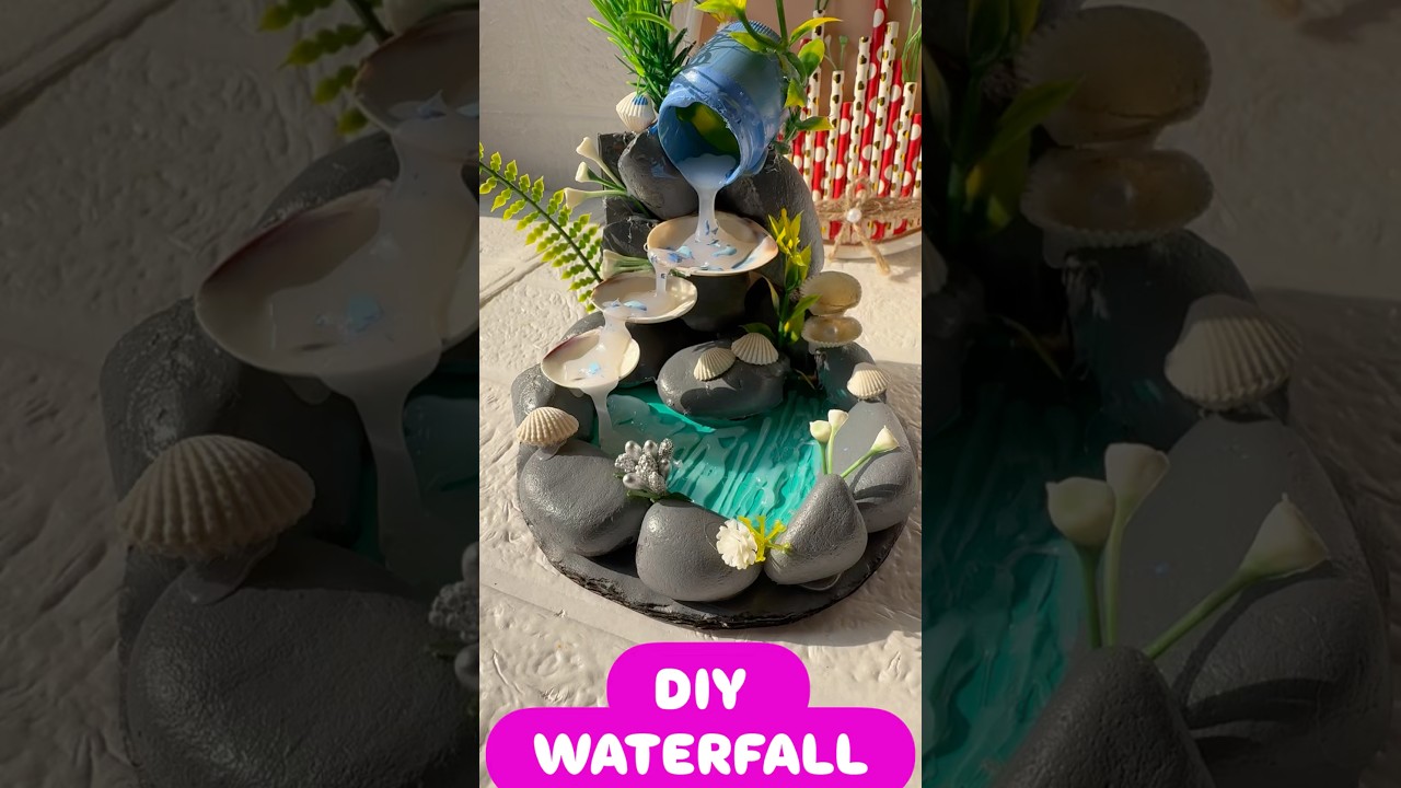 DIY Waterfall #diy #viralshort #youtubeshorts #craft #homemade