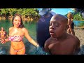 How jamaicans raft on the river ft bigga 5  goat head