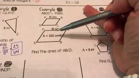 11.5: Areas of Similar Figures Notes