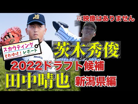 【日本文理 / 田中晴也】 【帝京長岡 / 茨木秀俊】  スカウティングレポート2022高校生 右ピッチャー新潟県編 阪神タイガース ドラフト指名候補か!?