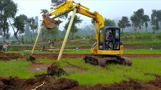 Stripping Football Top Soil With A Komatsu Mini Excavator