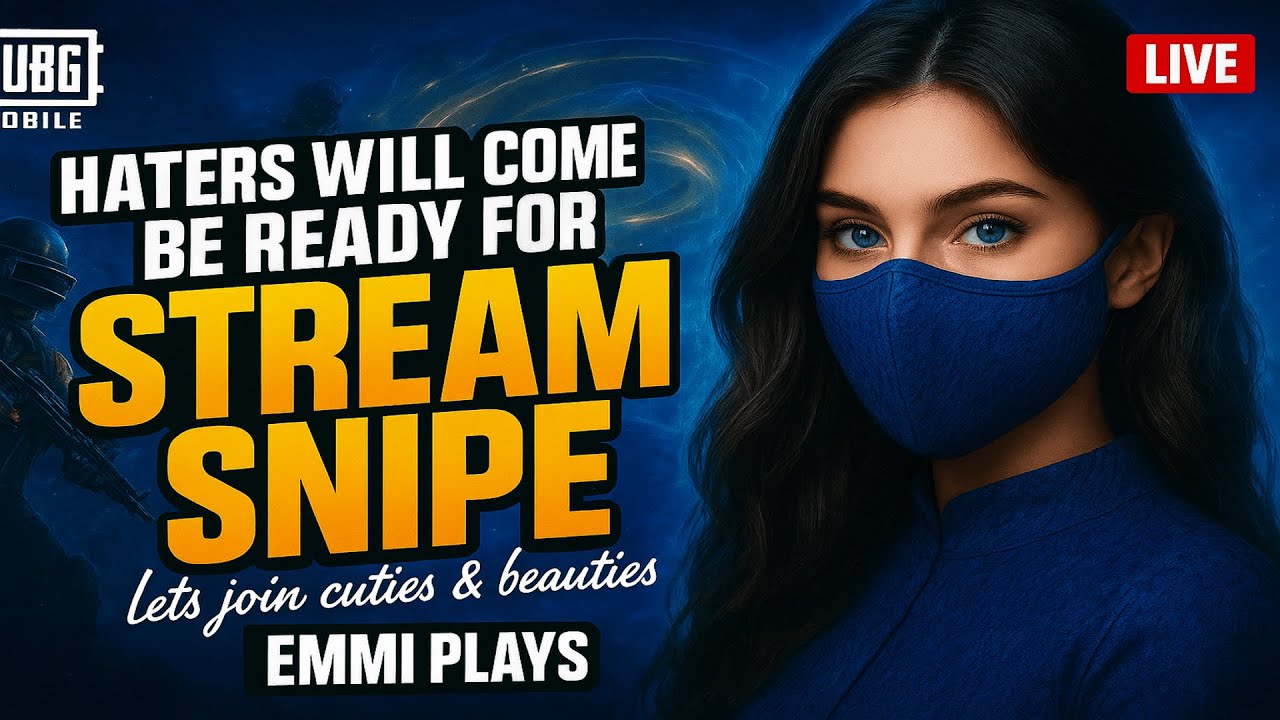 🔥 HATERS ALERT! STREAM SNIPE CHALLENGE 💥 | EMMI PLAYS | PUBG MOBILE LIVE