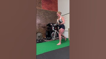 Reverse lunge to forward + curl and press