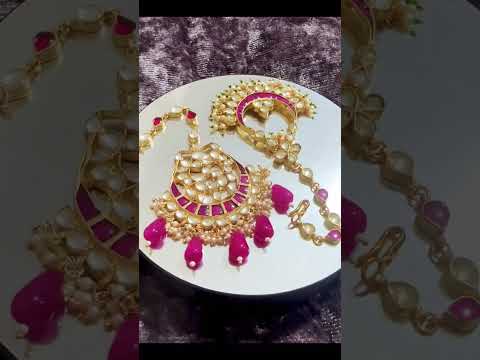 Designerjewellery Polkikundan Pachikundan Indianjewellery Designertikka Exclusivecollection 