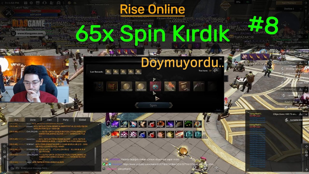 Rise Online 65x Spin Kırdık. Part 8