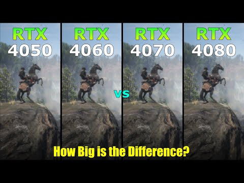 RTX 4050 vs RTX 4060 vs RTX 4070 vs RTX 4080 - Gaming Test - How Big is the Difference?