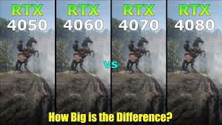 RTX 4050 vs RTX 4060 vs RTX 4070 vs RTX 4080 - Gaming Test - How