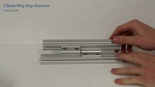 2 Series Wing Hinge Aluminium