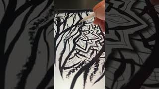 Making crushed mandala tattoo design via Geometrica and Procreate App